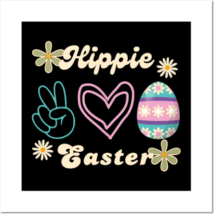 Hippie style Easter Posters and Art